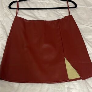 Elegant Red Women's Skirt